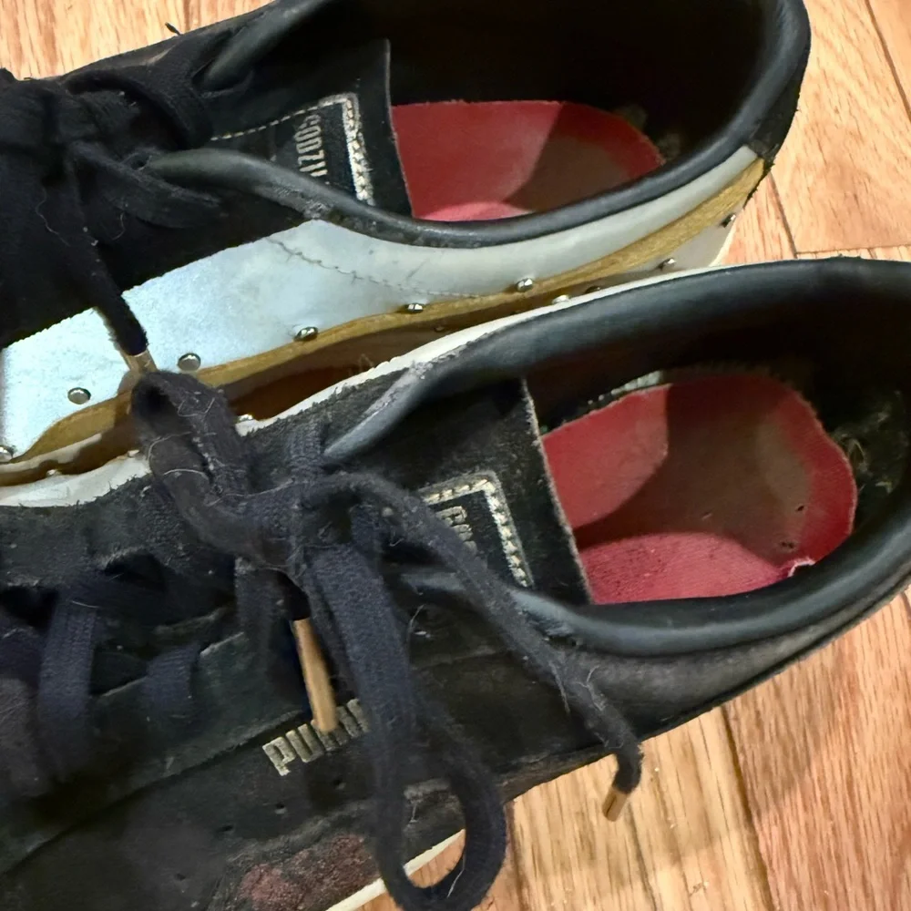 Puma Godzilla Men’s Black and Gold Sneakers WELL WORN see pics Size 8